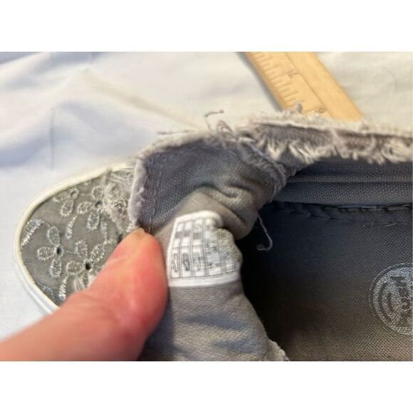 Rocket dog sneakers size 8 no lace sneaker taupe flowers plush foam insert - Picture 7 of 8